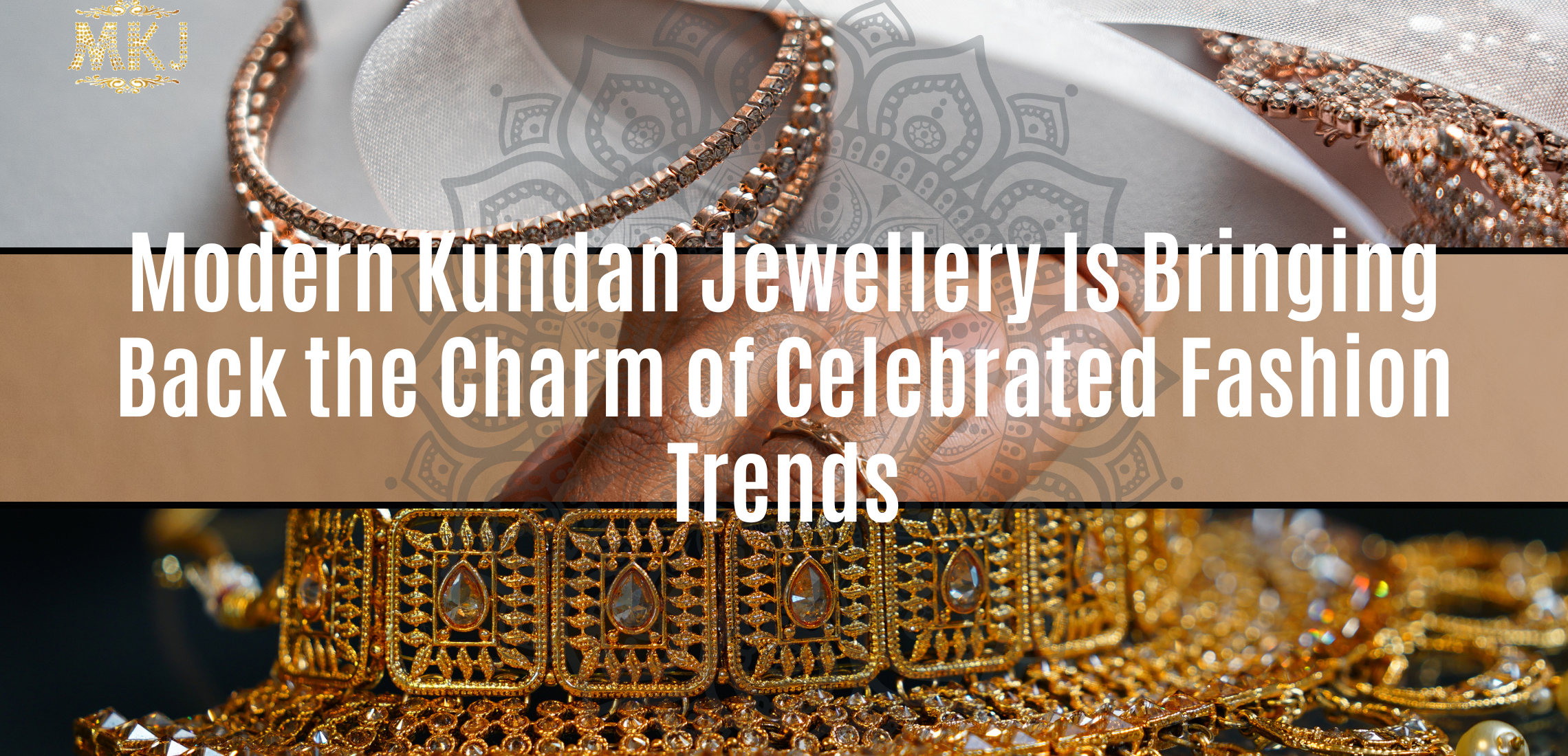 Modern kundan jewellery