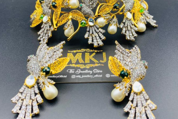 bird choker set and necklace bird choker set and necklace